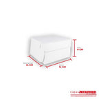 Caja ecológica plegadiza 14x14x8 cm blanco Cajas y Empaques de Colombia