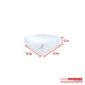 Caja ecológica plegadiza 16x16x6 cm blanco Cajas y Empaques de Colombia