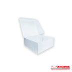 Caja ecológica plegadiza 16x16x6 cm blanco Cajas y Empaques de Colombia