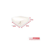 Caja ecológica plegadiza 16x16x6 cm crema Cajas y Empaques de Colombia