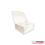 Caja ecológica plegadiza 16x16x6 cm crema Cajas y Empaques de Colombia