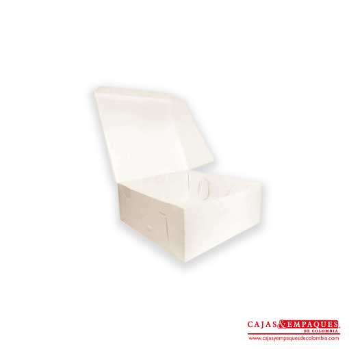 Caja ecológica plegadiza 16x16x6 cm crema Cajas y Empaques de Colombia
