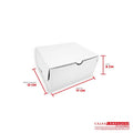 Caja ecológica plegadiza 17x13x8 cm blanco Cajas y Empaques de Colombia
