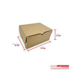 Caja ecológica plegadiza 17x13x8 cm café Cajas y Empaques de Colombia
