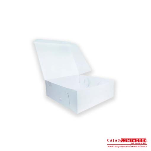 Caja ecológica plegadiza 19x16x7 cm blanco Cajas y Empaques de Colombia