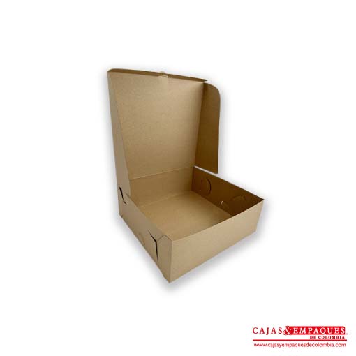 Caja ecológica plegadiza 19x16x7 cm café Cajas y Empaques de Colombia