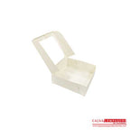 Caja ecológica plegadiza con ventana 20x20x7 crema Cajas y Empaques de Colombia
