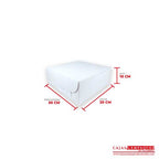 Caja ecológica plegadiza 20x20x10 cm blanco Cajas y Empaques de Colombia