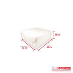 Caja ecológica plegadiza 20x20x10 cm crema Cajas y Empaques de Colombia