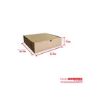 Caja ecológica plegadiza 24x24x7 cm café Cajas y Empaques de Colombia