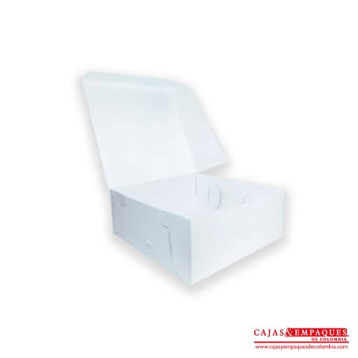 Caja ecológica plegadiza 25x24x9 cm blanco Cajas y Empaques de Colombia