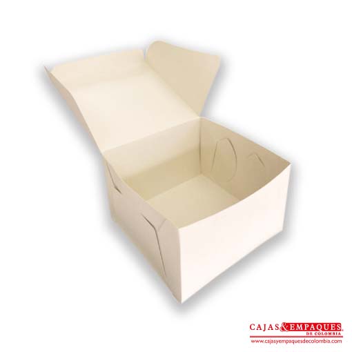 Caja ecológica plegadiza 30x30x16 cm crema Cajas y Empaques de Colombia