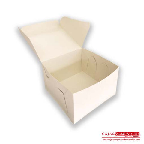 Caja ecológica plegadiza 30x30x16 cm crema Cajas y Empaques de Colombia