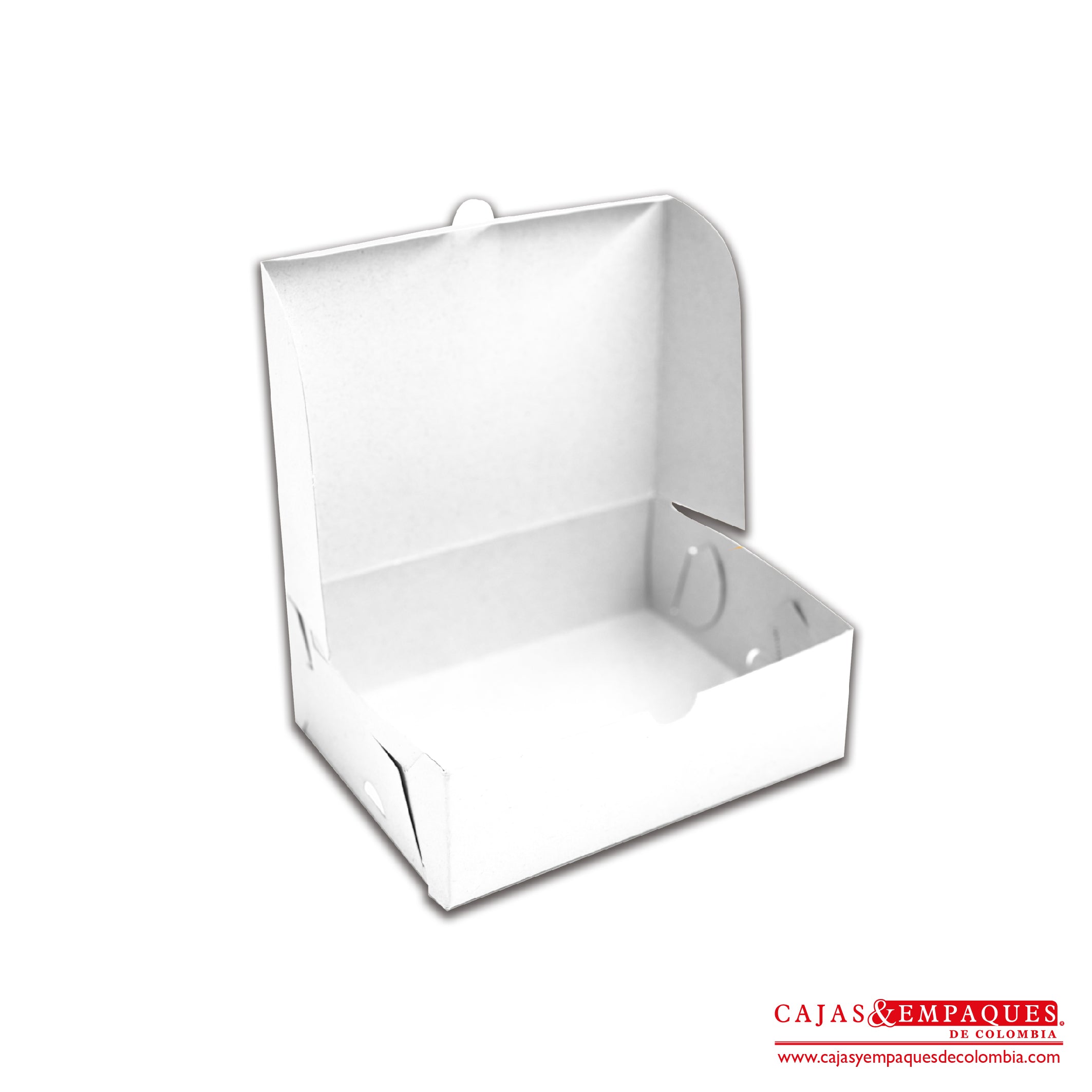 Caja ecológica plegadiza 15x11x5 cm blanco Cajas y Empaques de Colombia