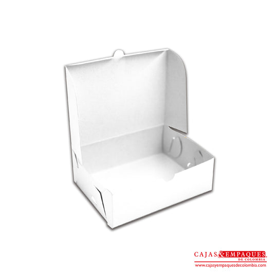 Caja ecológica plegadiza 15x11x5 cm blanco Cajas y Empaques de Colombia