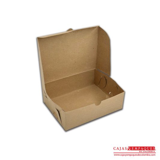 Caja ecológica plegadiza 15x11x5 cm café Cajas y Empaques de Colombia