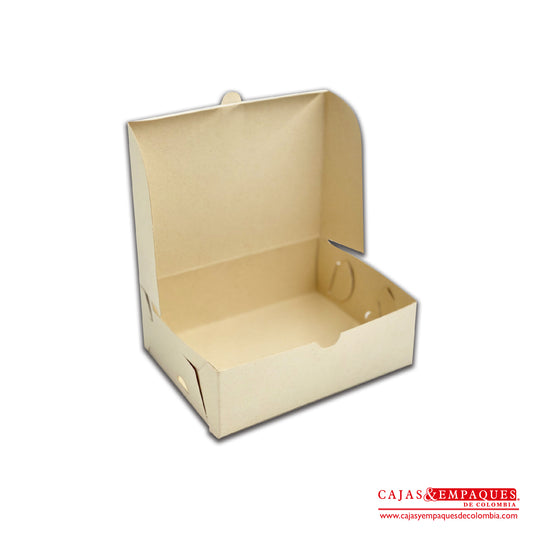 Caja ecológica plegadiza 15x11x5 cm crema Cajas y Empaques de Colombia