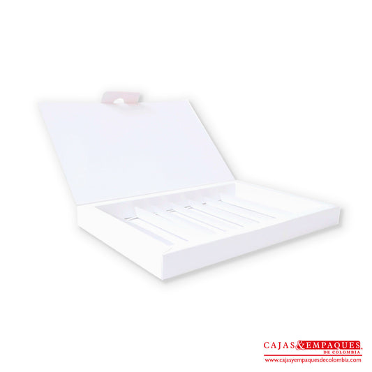 Caja ecológica plegadiza 29x20x2.5 cm blanco Cajas y Empaques de Colombia