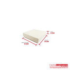 Caja ecológica tapa y base 8x8x2 cm crema Cajas y Empaques de Colombia