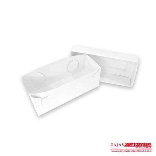 Caja ecológica tapa y base 13.5x6x5.5 blanco Cajas y Empaques de Colombia