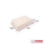 Caja ecológica tapa y base 14x10x2.5 cm crema Cajas y Empaques de Colombia