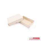 Caja ecológica tapa y base 14x10x3.5 cm crema Cajas y Empaques de Colombia