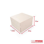 Caja ecológica tapa y base 17x17x11 cm crema Cajas y Empaques de Colombia