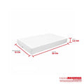 Caja ecológica tapa y base 20x12x2.5 cm blanco Cajas y Empaques de Colombia