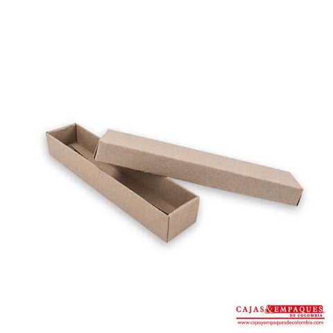 Caja ecológica tapa y base 20x4x3 cm café Cajas y Empaques de Colombia