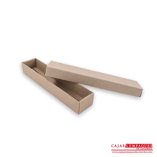 Caja ecológica tapa y base 20x4x3 cm café Cajas y Empaques de Colombia