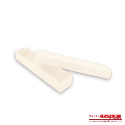 Caja ecológica tapa y base 20x4x3 cm crema Cajas y Empaques de Colombia