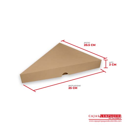 Caja ecológica tapa y base 25x20.5x3 cm café Cajas y Empaques de Colombia