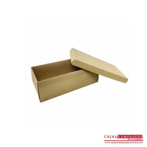 Caja ecológica tapa y base 30x15.5x10 café Cajas y Empaques de Colombia