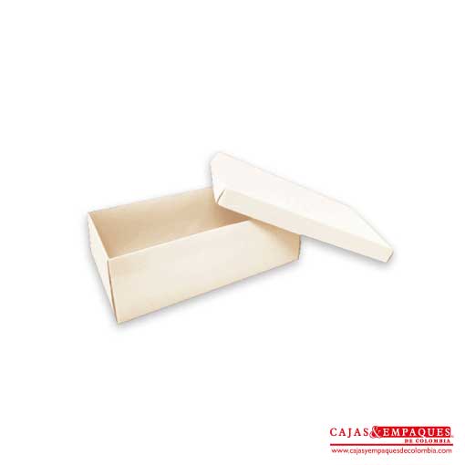 Caja ecológica tapa y base 30x15.5x10 crema Cajas y Empaques de Colombia