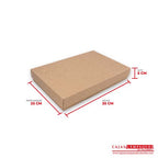 Caja ecológica tapa y base 35x25x5 cm café Cajas y Empaques de Colombia