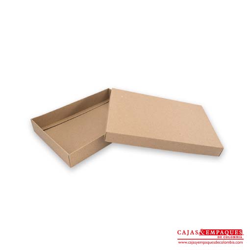 Caja ecológica tapa y base 35x25x5 cm café Cajas y Empaques de Colombia