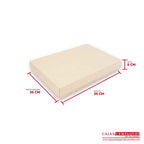 Caja ecológica tapa y base 35x25x5 cm crema Cajas y Empaques de Colombia