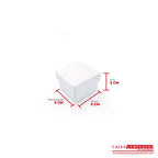 Caja ecológica tapa y base 5x5x3 cm blanco Cajas y Empaques de Colombia