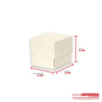 Caja ecológica tapa y base 5x5x5 cm crema Cajas y Empaques de Colombia
