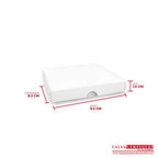 Caja ecológica tapa y base 9.3x9.3x1.5 cm blanco Cajas y Empaques de Colombia
