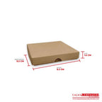 Caja ecológica tapa y base 9.3x9.3x1.5 cm café Cajas y Empaques de Colombia