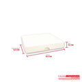 Caja ecológica tapa y base 9.3x9.3x1.5 cm crema Cajas y Empaques de Colombia