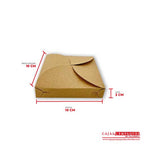 Caja ecológica tipo trébol 10x10x2 cm café Cajas y Empaques de Colombia