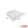 Caja ecológica tipo trébol 10x10x2 cm blanco Cajas y Empaques de Colombia