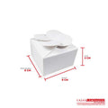 Caja ecológica tipo trébol 8x8x5 cm blanco Cajas y Empaques de Colombia